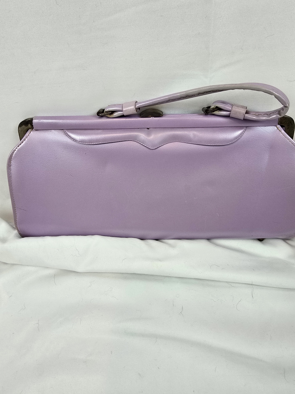 Vintage Lilac Women’s Shoulder Bag - Elegant Pastel Handbag